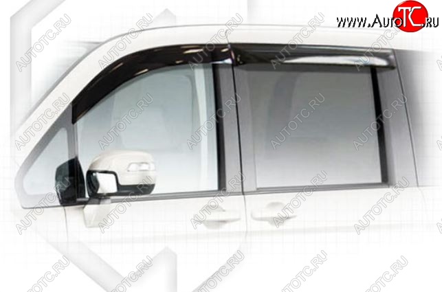 2 079 р. Дефлектора окон RK CA-Plastic  Honda StepWagon  RK (2009-2012) минивэн дорестайлинг (Classic полупрозрачный, Без хром.молдинга)  с доставкой в г. Майкоп