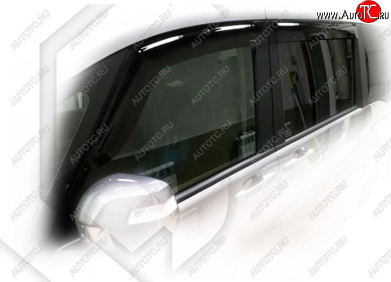 3 199 р. Дефлектора окон CA-Plastic Honda StepWagon 5 RP1,RP2, RP3, RP4 минивэн дорестайлинг (2015-2017) (Classic полупрозрачный)  с доставкой в г. Майкоп