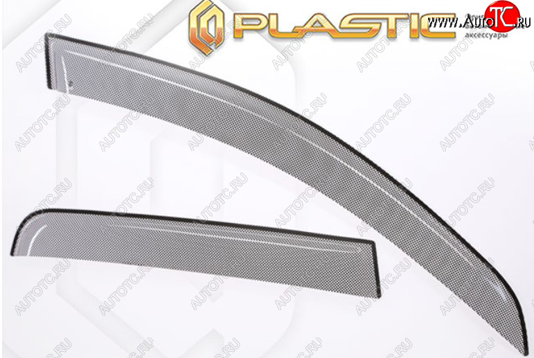 2 479 р. Дефлектора окон CA-Plastic  Honda StepWagon  5 RP1,RP2, RP3, RP4 (2015-2017) минивэн дорестайлинг (Classic черная)  с доставкой в г. Майкоп