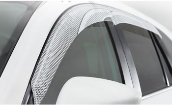 2 479 р. Дефлектора окон CA-Plastic  Honda StepWagon  5 RP1,RP2, RP3, RP4 (2015-2017) минивэн дорестайлинг (Серия Art белая)  с доставкой в г. Майкоп. Увеличить фотографию 2