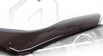 2 159 р. Дефлектор капота CA-Plastic  Honda StepWagon  5 RP1,RP2, RP3, RP4, RP5 (2017-2022)  минивэн рестайлинг (серия Classic полупрозрачный, Без надписи)  с доставкой в г. Майкоп. Увеличить фотографию 2