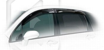 Дефлектора окон (RN6, RN7, RN8, RN9) CA-Plastiс Honda Stream 2 RN6,RN7, RN8, RN9 дорестайлинг (2006-2009) (Classic полупрозрачный, Без хром.молдинга)