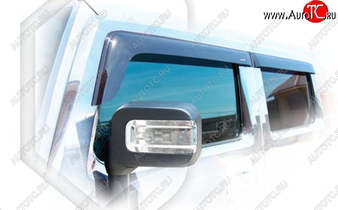 2 159 р. Дефлектора окон CA-Plastiс HUMMER H2 (2002-2009) (Classic полупрозрачный)  с доставкой в г. Майкоп