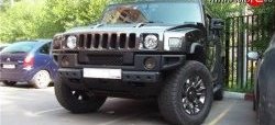 12 599 р. Решётка радиатора Standart HUMMER H2 (2002-2009) (Неокрашенная)  с доставкой в г. Майкоп. Увеличить фотографию 2