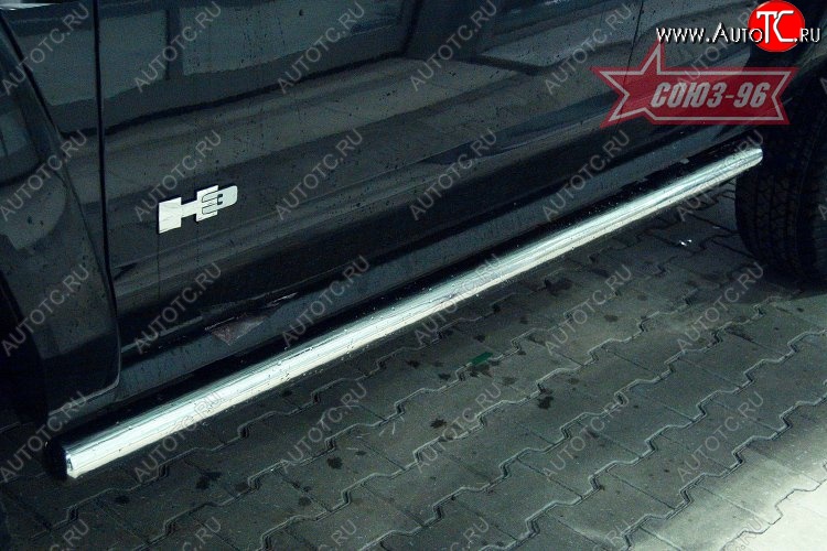 17 954 р. Защита порогов Souz-96 (d76) HUMMER H3 (2005-2010)  с доставкой в г. Майкоп