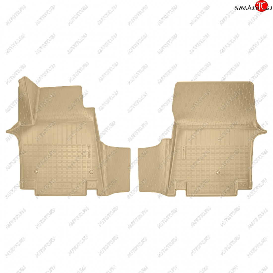 2 279 р. Коврики салона Norplast Unidec (1 ряд 8 мест)  Hyundai Staria  US4 (2021-2022) (бежевые)  с доставкой в г. Майкоп