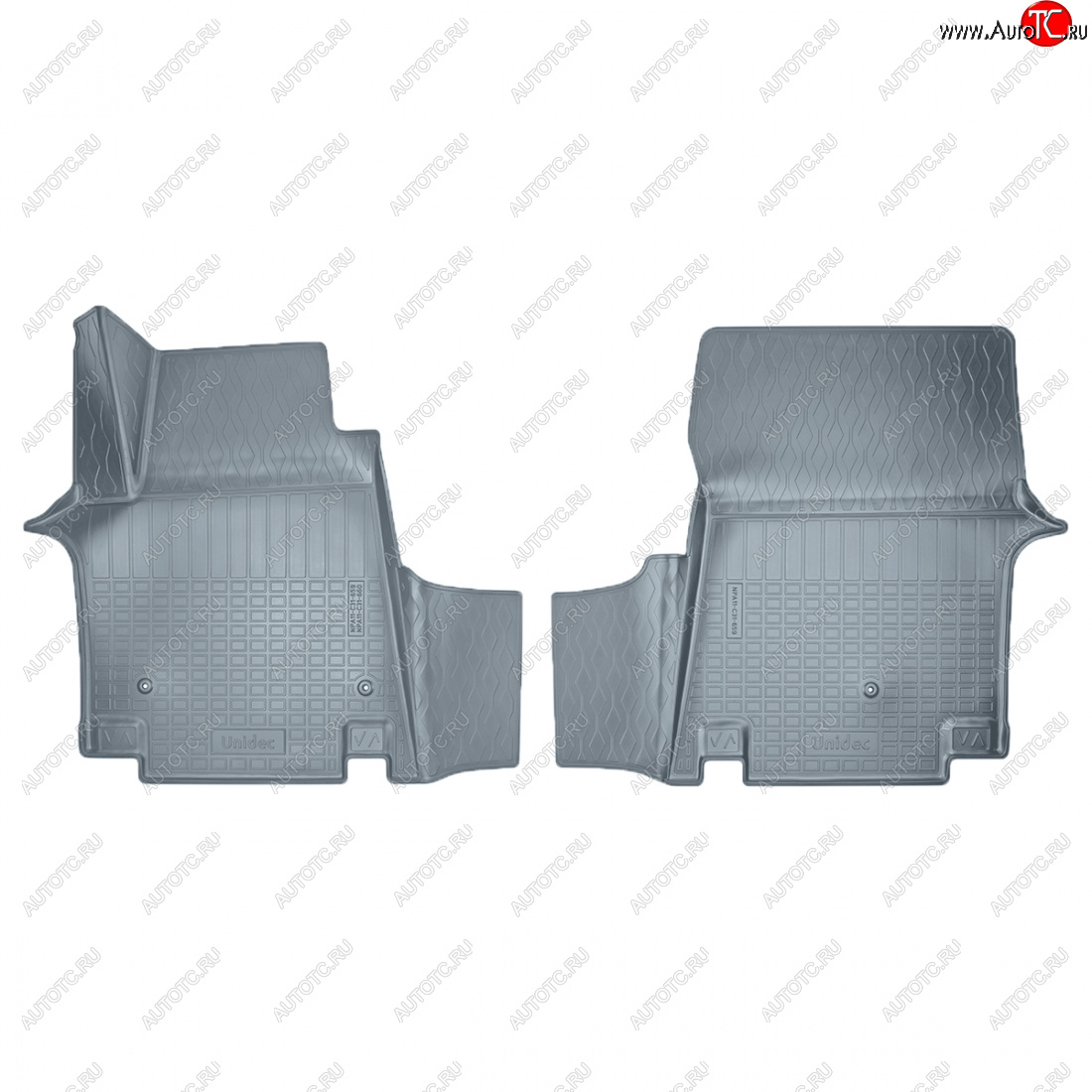 2 279 р. Коврики салона Norplast Unidec (1 ряд 8 мест)  Hyundai Staria  US4 (2021-2022) (серые)  с доставкой в г. Майкоп