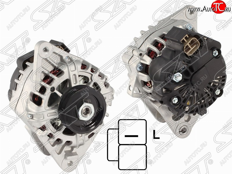 8 999 р. Генератор (1.5/1.6/2.0) SAT  Hyundai Accent  седан ТагАЗ (2001-2012), Hyundai Tucson  JM (2004-2010), KIA Rio ( 2 JB,  4 FB) (2005-2025), KIA Sportage  2 JE,KM (2004-2008)  с доставкой в г. Майкоп