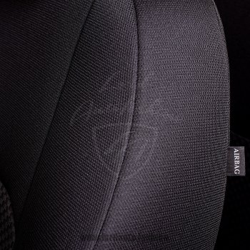 4 249 р. Чехлы для сидений Lord Autofashion Дублин (жаккард) Hyundai Accent 2 LC седан дорестайлинг (ТагАЗ) (1999-2012) (Черный, вставка Сеул серый)  с доставкой в г. Майкоп. Увеличить фотографию 3