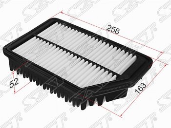 Фильтр воздушный двигателя SAT (258х163х52 mm) Hyundai Avante (2010-2013), Hyundai Elantra ( MD,  AD) (2010-2019), Hyundai I30  2 GD (2011-2017), KIA Ceed  2 JD (2012-2018), KIA Cerato  3 YD (2013-2019)