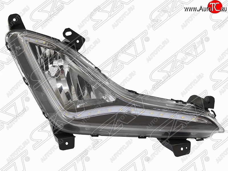 4 299 р. Правая противотуманная фара SAT (с ДХО) Hyundai Elantra MD рестайлинг (2013-2016)  с доставкой в г. Майкоп
