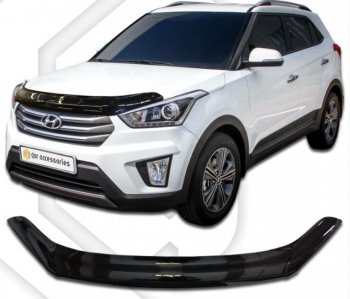 Дефлектор капота CA-Plastiс Hyundai Creta GS дорестайлинг (2015-2019)