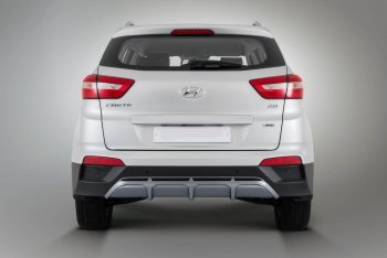 9 399 р. Накладка заднего бампера Xmug Hyundai Creta GS дорестайлинг (2015-2019) (Неокрашенная)  с доставкой в г. Майкоп. Увеличить фотографию 2