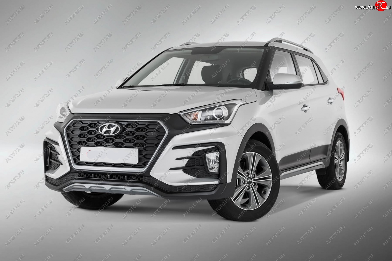 22 499 р. Передний бампер Xmug Hyundai Creta GS дорестайлинг (2015-2019) (Неокрашенный)  с доставкой в г. Майкоп