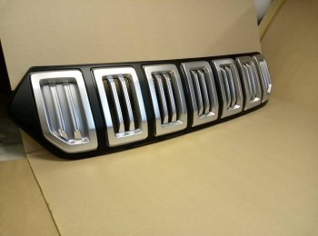 8 099 р. Решётка радиатора Next Hyundai Creta GS дорестайлинг (2015-2019) (цвет: Чёрный матовый с серебристым выделением ноздрей)  с доставкой в г. Майкоп. Увеличить фотографию 9