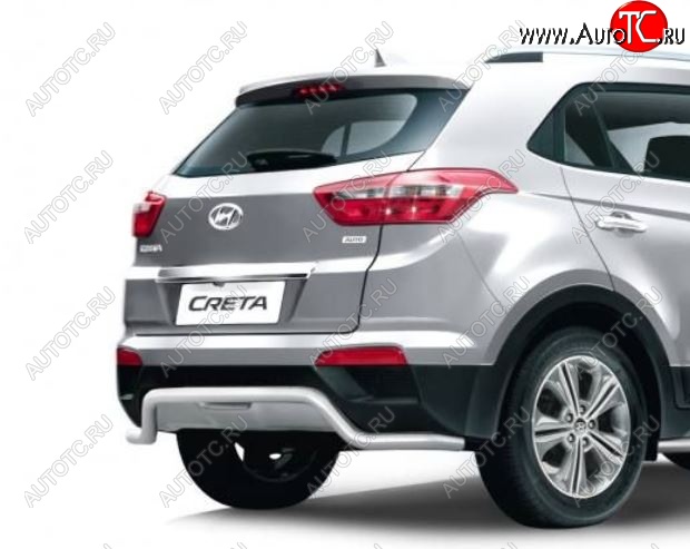 18 189 р. Защита заднего бампера PT GROUP Ø51мм Волна (НПС) HYUNDAI Creta 2016-2020  Hyundai Creta GS дорестайлинг (2015-2019)  с доставкой в г. Майкоп