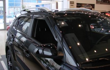 3 199 р. Дефлектора окон SIM Hyundai Creta GS дорестайлинг (2015-2019)  с доставкой в г. Майкоп. Увеличить фотографию 3