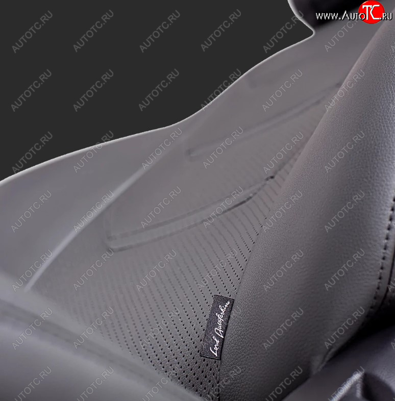 7 399 р. Чехлы для сидений Lord Autofashion Турин 2 (экокожа, спинка 60/40, 2 Г-образных подголовника)  Hyundai Creta  GS (2015-2021) дорестайлинг, рестайлинг (Серый, вставка серая/серая, строчка серая)  с доставкой в г. Майкоп