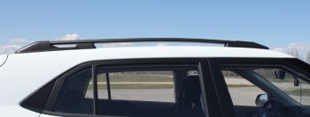 8 649 р. Комплект рейлингов АПС  Hyundai Creta  GS (2015-2021) дорестайлинг, рестайлинг (Серебристые без поперечин )  с доставкой в г. Майкоп. Увеличить фотографию 2