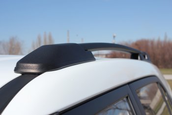 8 649 р. Комплект рейлингов АПС  Hyundai Creta  GS (2015-2021) дорестайлинг, рестайлинг (Черные, без поперечин)  с доставкой в г. Майкоп. Увеличить фотографию 5