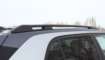 8 649 р. Комплект рейлингов на АПС  Hyundai Creta  SU (2020-2022) (Серебристые, без поперечин )  с доставкой в г. Майкоп. Увеличить фотографию 3
