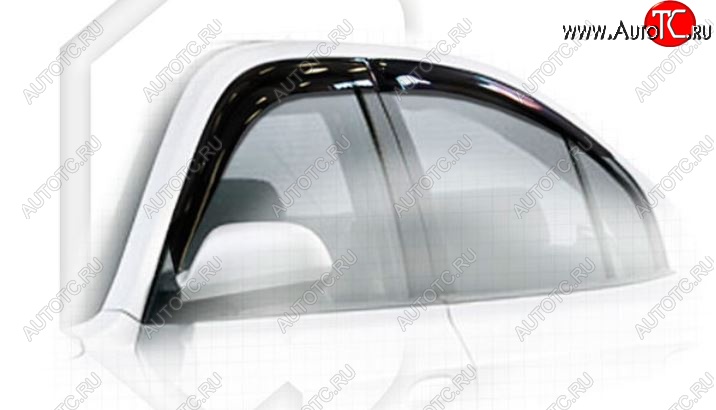 1 999 р. Дефлектора окон CA-Plastiс (ТагАЗ)  Hyundai Elantra  XD (2000-2003) седан дорестайлинг (Classic полупрозрачный, Без хром.молдинга, Крепление только на скотч)  с доставкой в г. Майкоп