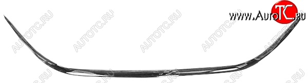 1 189 р. Молдинг переднего бампера SAT (хром) Hyundai Elantra MD дорестайлинг (2010-2013) (Неокрашенный)  с доставкой в г. Майкоп
