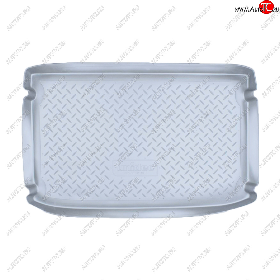 1 659 р. Коврик багажника Norplast Unidec  Hyundai Getz  TB (2002-2010) хэтчбэк 5 дв. дорестайлинг, хэтчбэк 5 дв. рестайлинг (Цвет: серый)  с доставкой в г. Майкоп