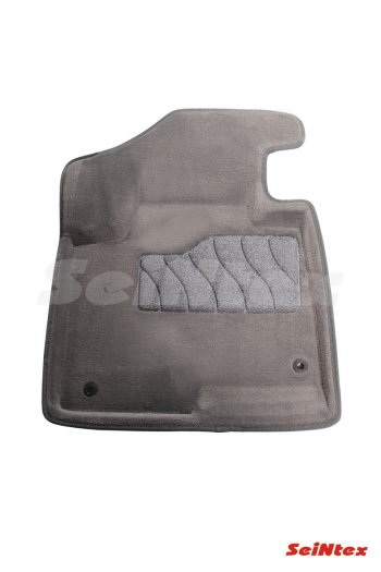 7 649 р. Текстильные коврики в салон SEINTEX 3D серые Hyundai Santa Fe DM рестайлинг (2015-2019)  с доставкой в г. Майкоп. Увеличить фотографию 2