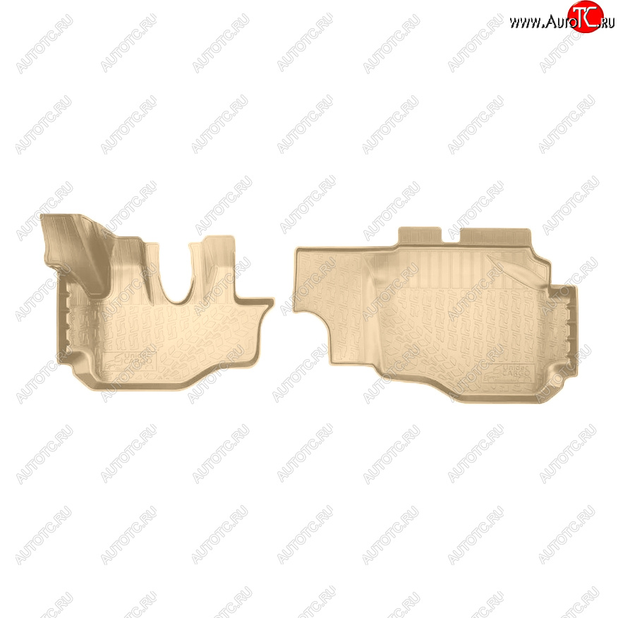 2 999 р. Коврики салона Norplast Unidec  Hyundai HD-35 (2011-2025) (Цвет: бежевый)  с доставкой в г. Майкоп