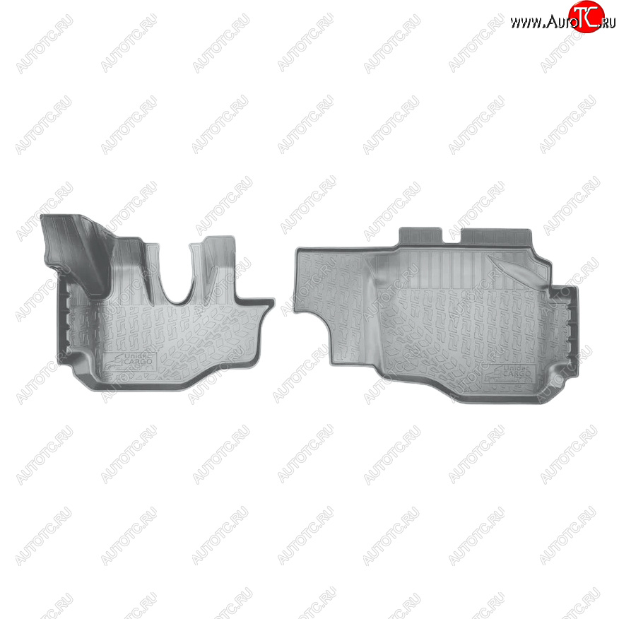 2 999 р. Коврики салона Norplast Unidec  Hyundai HD-35 (2011-2025) (Цвет: серый)  с доставкой в г. Майкоп