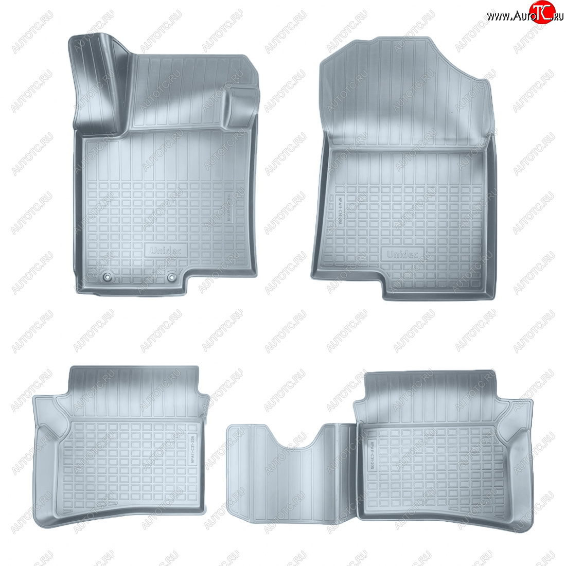 3 199 р. Коврики салона Norplast Unidec  Hyundai i20  BC3 (2020-2023) хэтчбэк 5 дв. дорестайлинг (серые)  с доставкой в г. Майкоп