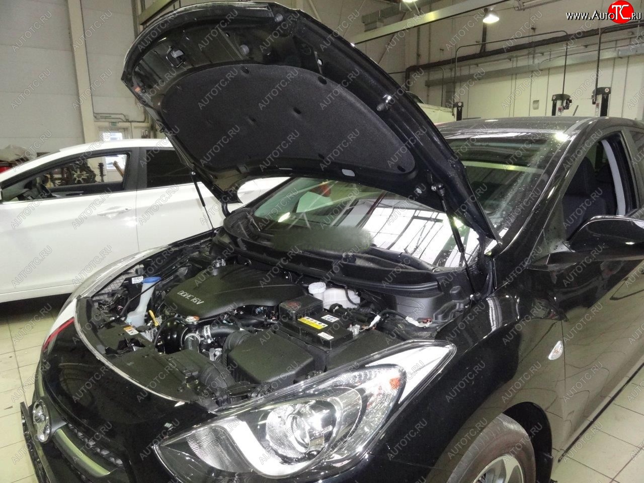 2 049 р. Упоры капота Russtal Hyundai I30 2 GD дорестайлинг, хэтчбэк 5 дв. (2011-2015)  с доставкой в г. Майкоп