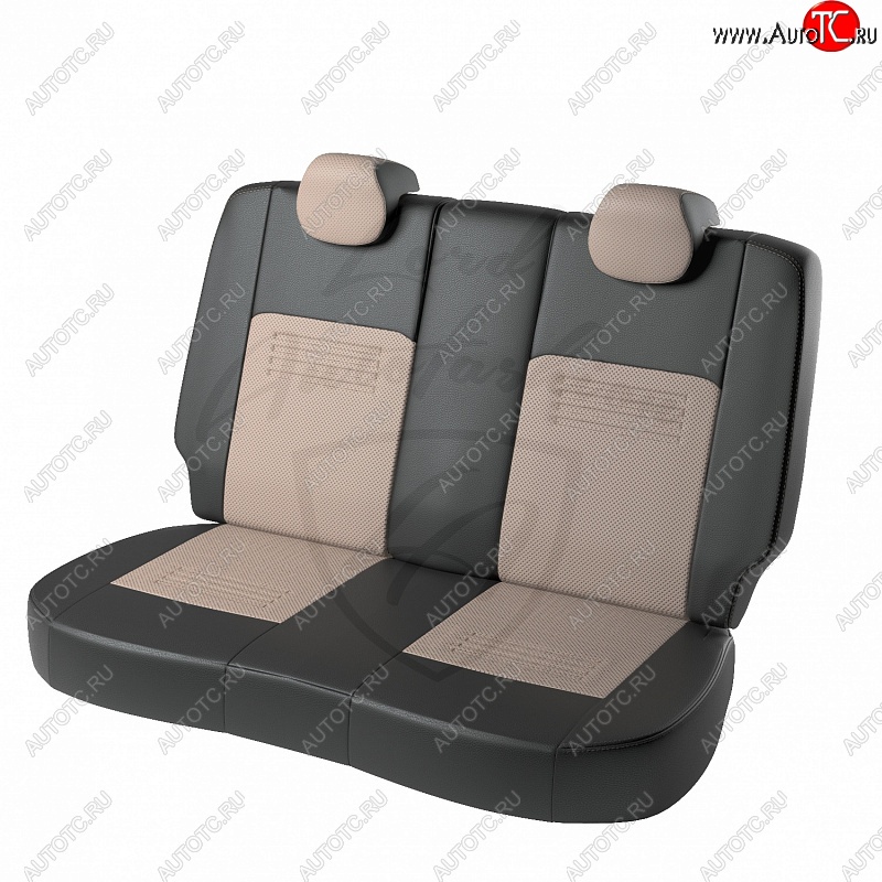 9 449 р. Чехлы для сидений Lord Autofashion Турин (экокожа) Hyundai I30 2 GD дорестайлинг, хэтчбэк 5 дв. (2011-2015) (Черный, вставка бежевая)  с доставкой в г. Майкоп