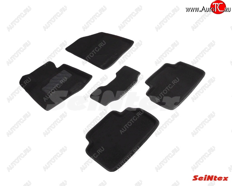 6 699 р. Комплект ворсовых 
 ковриков в салон Seintex (3D)  Hyundai I30 ( 2 GD,  3 PD) (2011-2020) дорестайлинг универсал, рестайлинг универсал, хэтчбэк (Черный)  с доставкой в г. Майкоп