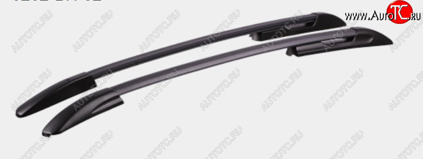 12 889 р. Рейлинги АПС  Hyundai I30  2 GD (2011-2017) дорестайлинг, хэтчбэк 5 дв., рестайлинг, хэтчбэк 5 дв. (Черные, поперечины серые, крепление скоба, L1300)  с доставкой в г. Майкоп