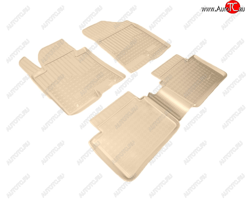 3 199 р. Коврики салона Norplast Unidec  Hyundai I40  1 VF (2011-2019) дорестайлинг седан, дорестайлинг универсал, рестайлинг седан, рестайлинг универсал (Цвет: бежевый)  с доставкой в г. Майкоп
