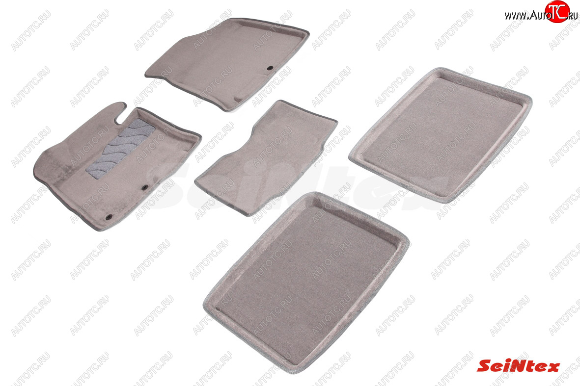 6 929 р. Текстильные коврики в салон SEINTEX 3D серые Hyundai I40 1 VF рестайлинг универсал (2015-2019)  с доставкой в г. Майкоп