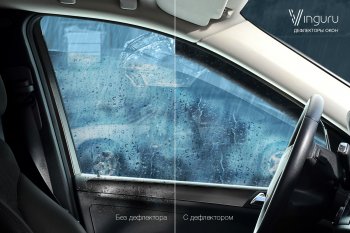 3 899 р. Дефлекторы окон Vinguru Hyundai I40 1 VF дорестайлинг седан (2011-2015)  с доставкой в г. Майкоп. Увеличить фотографию 3