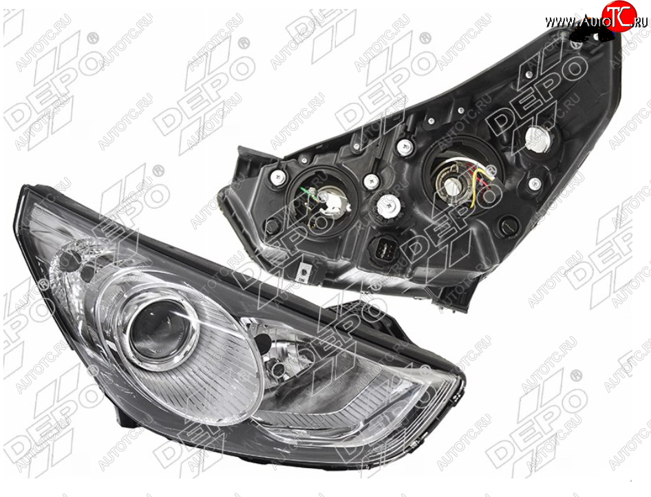 15 899 р. Правая фара DEPO Hyundai IX35 LM дорестайлинг (2009-2013)  с доставкой в г. Майкоп