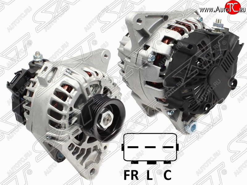 11 449 р. Генератор (2.0, 2,0 GDi) SAT (12V, 120A)  Hyundai IX35 ( LM,  NU) (2009-2025), Hyundai Tucson  LM (2010-2017), KIA Sportage  3 SL (2010-2016)  с доставкой в г. Майкоп