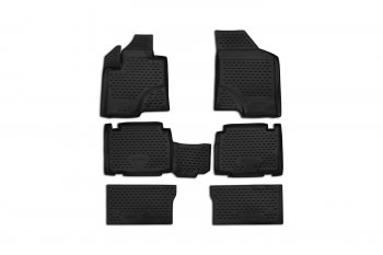 Комплект 3D ковриков салона Element (полиуретан) Hyundai IX55 EN (2006-2013) (Серые)