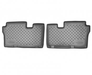Комплект салонных ковриков Norplast Unidec (3-ий ряд) Hyundai IX55  EN (2006-2013) (Цвет: черный)