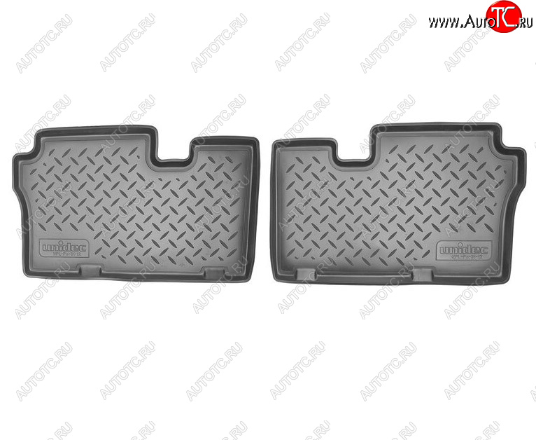 1 159 р. Комплект салонных ковриков Norplast Unidec (3-ий ряд) Hyundai IX55 EN (2006-2013) (Цвет: черный)  с доставкой в г. Майкоп
