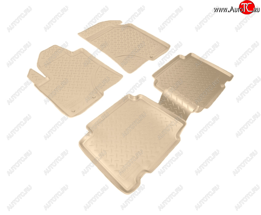 3 199 р. Коврики салона Norplast Unidec  Hyundai IX55  EN (2006-2013) (Цвет: бежевый)  с доставкой в г. Майкоп