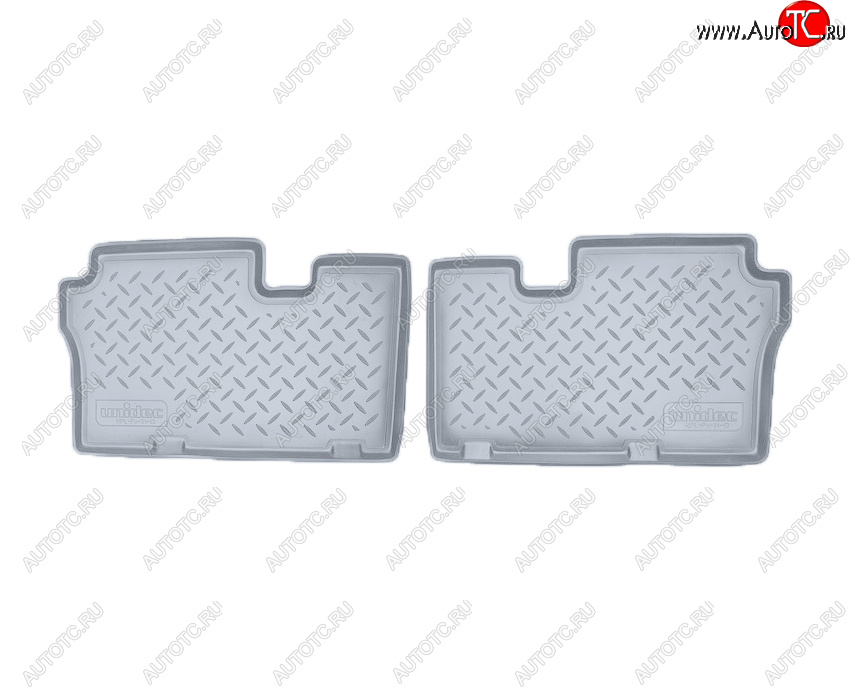 1 489 р. Коврики салона Norplast Unidec (3 ряд)  Hyundai IX55  EN (2006-2013) (Цвет: серый)  с доставкой в г. Майкоп