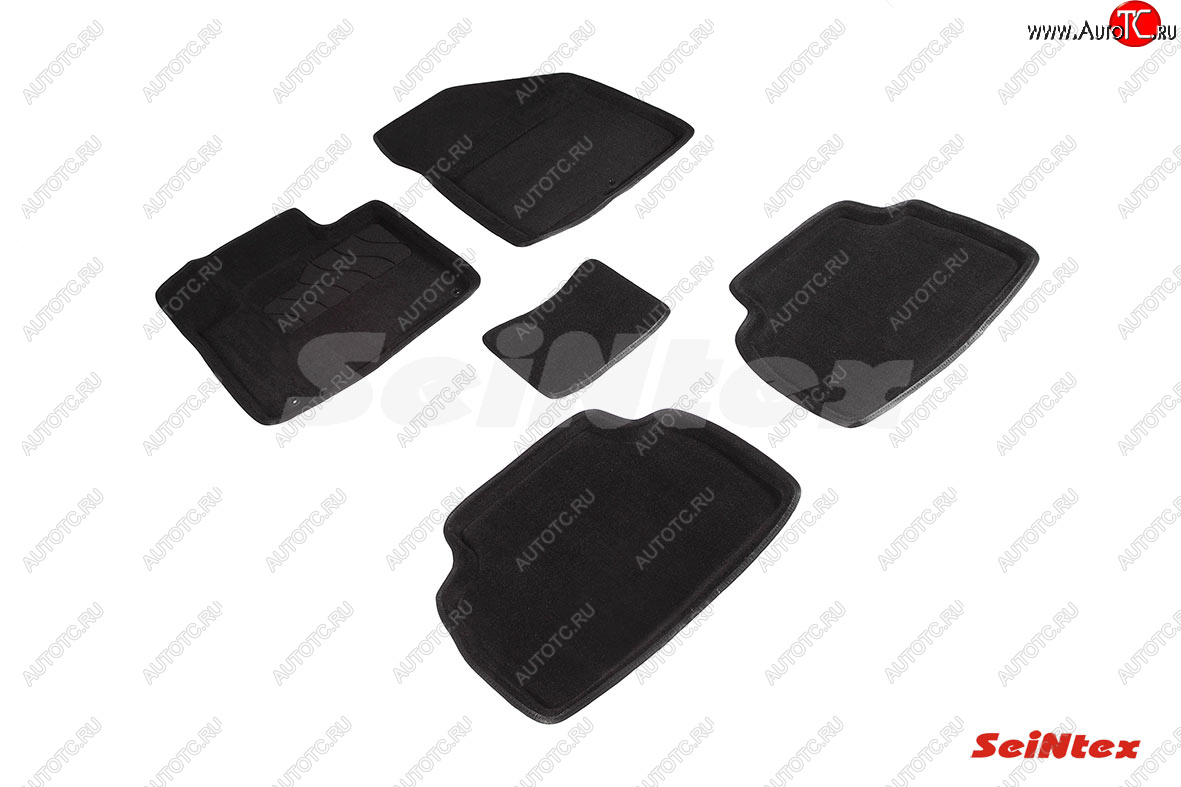 5 699 р. Текстильные коврики в салон SEINTEX 3D 5 мест Hyundai Santa Fe TM рестайлинг (2020-2022)  с доставкой в г. Майкоп