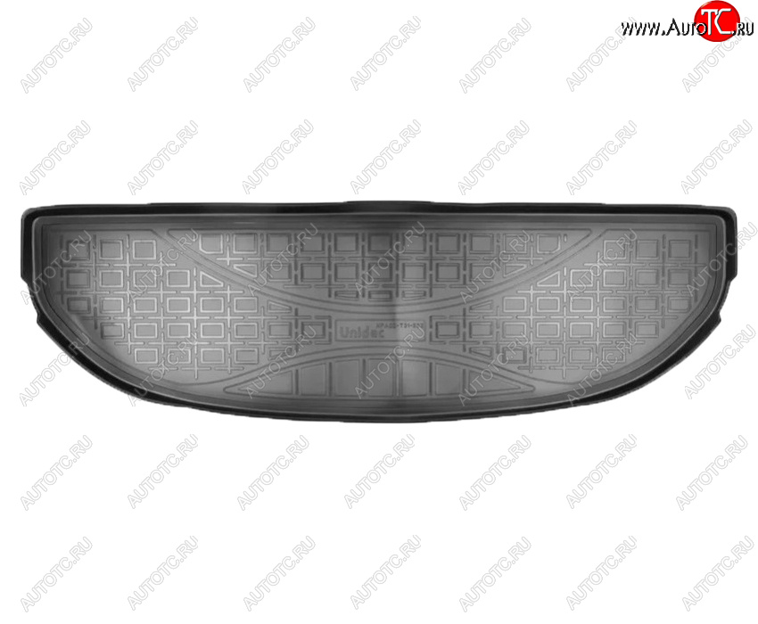 1 269 р. Коврик багажника Norplast Unidec (7 мест, короткий) Hyundai Santa Fe TM рестайлинг (2020-2022) (Цвет: черный)  с доставкой в г. Майкоп