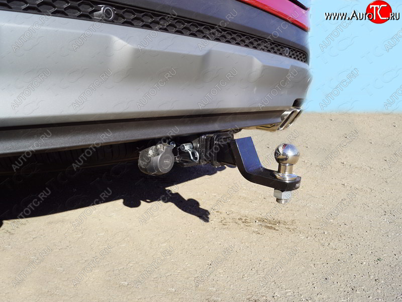 20 949 р. Фаркоп (тягово-сцепное устройство) TCC  Hyundai Santa Fe  TM (2018-2021) дорестайлинг (оцинкованный, шар E нержавейка)  с доставкой в г. Майкоп