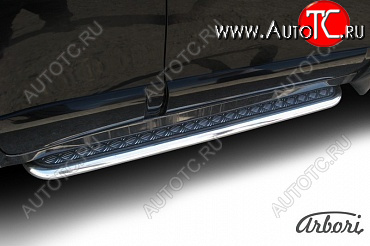 22 649 р. Защита штатных порогов Arbori нержавеющая сталь 57мм с листом Hyundai Santa Fe SM (2000-2012) с доставкой в г. Майкоп Увеличить фотографию 1 22 649 р. Защита штатных порогов Arbori нержавеющая сталь 57мм с листом Hyundai Santa Fe SM (2000-2012) с доставкой в г. Майкоп